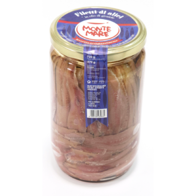 Filet z Anchovies Filetti di Alici 720g - Monte Mare