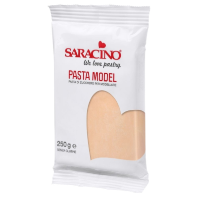 Beżowa masa cukrowa do modelowania Rose Beige Model Paste 250g - Saracino