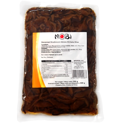 Grzyby marynowane Shiitake 500g - Nobi