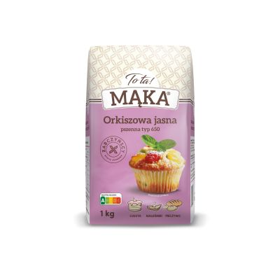 Mąka orkiszowa jasna pszenna 1kg - Tota