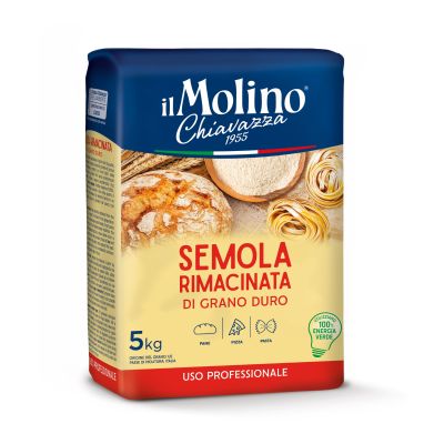 Mąka Semola di Grano Duro 5kg - il Molino Chiavazza, Uszkodzone opakowanie, ubytek 0.1kg