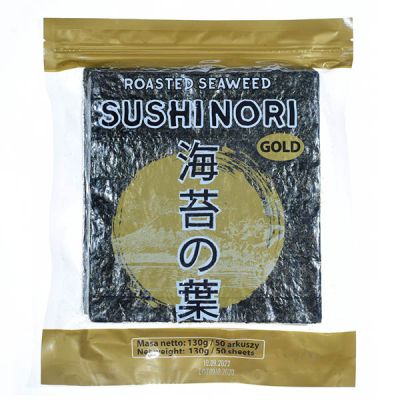 Wodorosty Nori Gold do sushi 50arkuszy/130g - Asia Kitchen