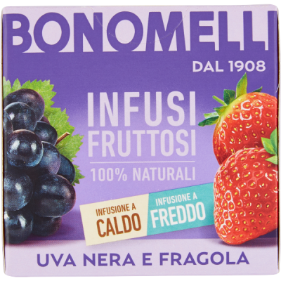 Napar owocowy Infusi Fruttosi Uva Nera e Fragola 24g - Bonomelli