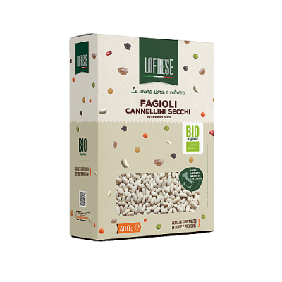 Fasola Fagioli Cannellini Secchi 400g - Lofrese