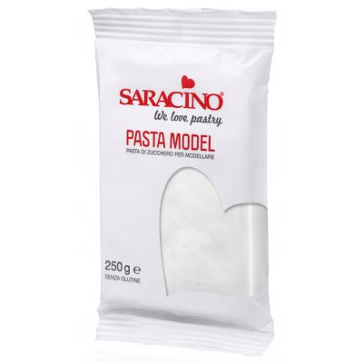 Biała masa cukrowa do modelowania White Model Paste 250g - Saracino