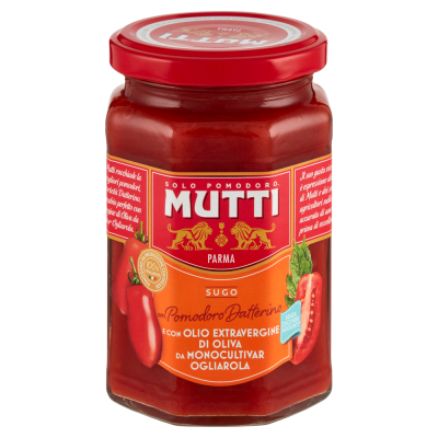 Sos pomidorowy z oliwą Sugo Pomodoro Datterino con Ollio Extravergine 280g - Mutti