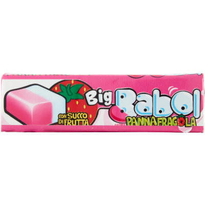 Gumy śmietanka + truskawka Panna Fragola 37g - Big Babol