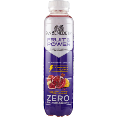 Energetyk Fruit&Power Kofeina&Tauryna bez cukru 400ml - San Benedetto