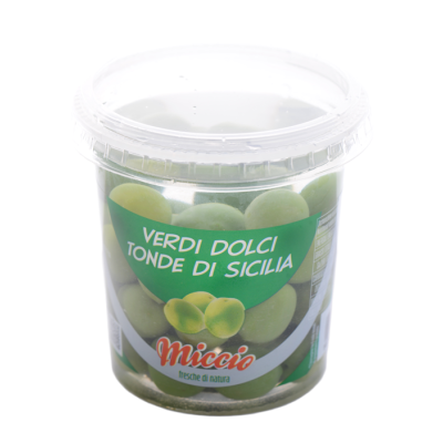 Oliwki zielone Olive Verdi Tonde Sicilia 200g - Miccio