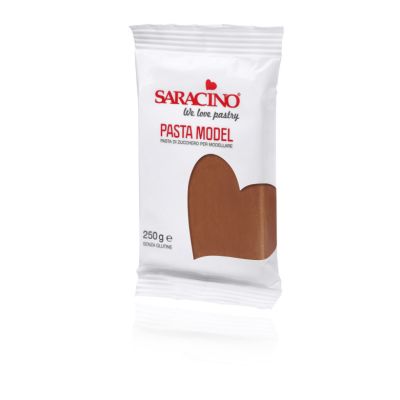 Brązowa masa cukrowa do modelowania Brown Model Paste 250g - Saracino