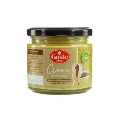 Krem pistacjowy z czekoladą z pistacji sycylijskich Crema al pistacchio 190g - Gusto Etna