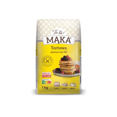 Mąka Tortowa pszenna typ 450 1kg - Tota