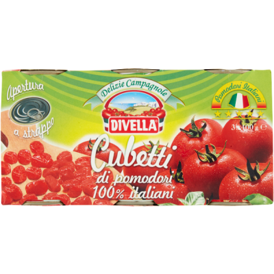 Pomidory krojone Cubetti di pomodori 3x400g - Divella