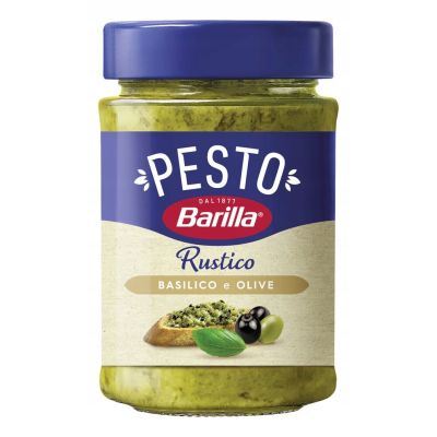 Pesto Rustico z Bazylią i Oliwką 200g - Barilla