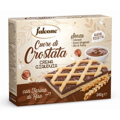 Tarta z kremem orzechowym Crostata crema gianduia 240g - Falcone