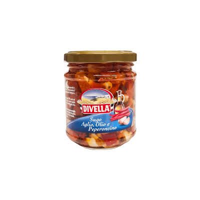 Divella Sugo Aglio Olio 190g z Papryczkami Chilli i Czosnkiem