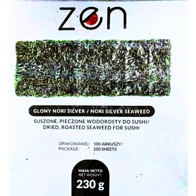 Glony Nori Silver do sushi 100sztuk  230g - Zen