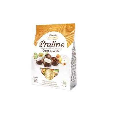 Czekoladki Praline di cioccolato al latte ripiene di Creme assortite 250g - Crispo