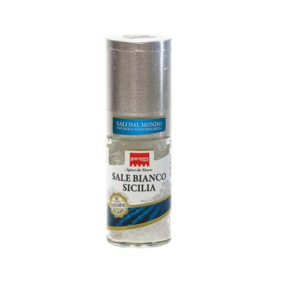 Sól Sale Bianco Sicilia młynek exclusive 90g - Montosco