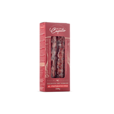 Salsiccia dei Nebrodi al Peperoncino 250g - Salumi Caputo