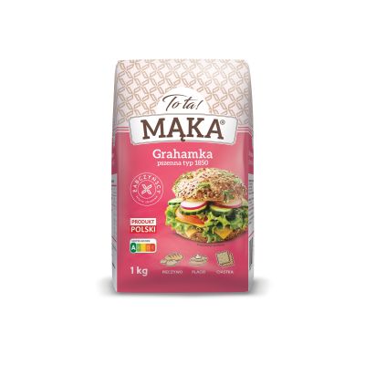 Mąka pszenna pełnoziarnista typ 1850 1kg - Tota