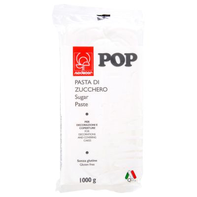 Masa cukrowa Pasta Di Zucchero 1Kg Pop Bianco Candido - Modecor