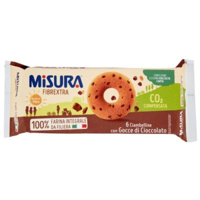 Oponki Ciambella Integrale Fibre extra Gocce Cioccolato 6szt 230g - Misura