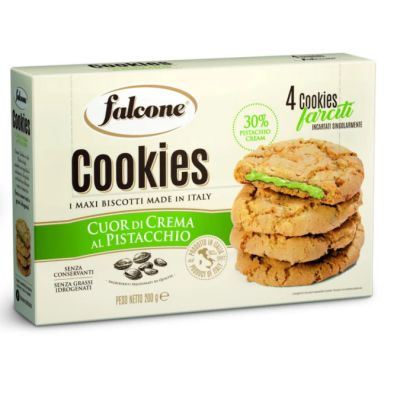 Ciastka Cookies Cuori di Crema al Pistacchio 200g - Falcone