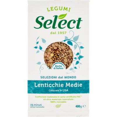 Soczewica Lenticchie Medie 400 g - Legumi Select