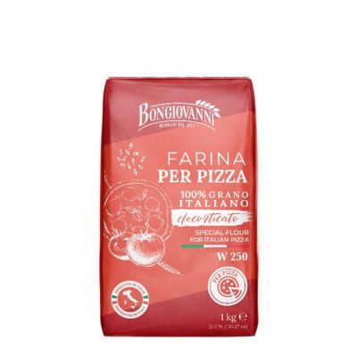 Mąka pszenna Farina Per Pizza 100% grano W250 1kg - Bongiovanni