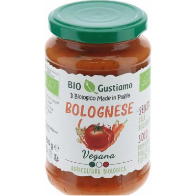 Sos Sugo Bolognese Vegano 350g - Bio Gustiamo