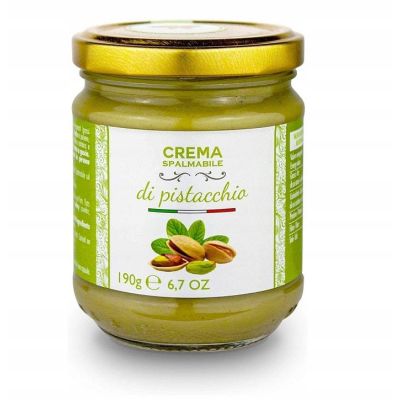 Ekskluzywny Krem Pistacjowy z Sycylii 190g - Brontedolci Crema Spalmabile di Pistacchio