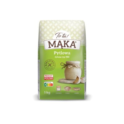 Mąka pytlowa żytnia typ 980 1kg - Tota