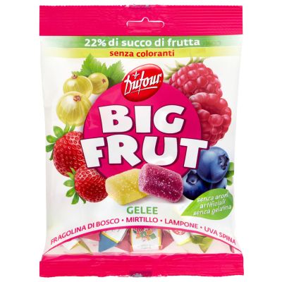 Dufour Galaretki Owocowe Big Fruit bez Żelatyny 150g