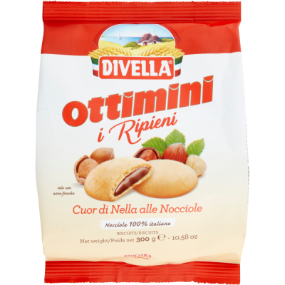 Ciastka Ottimini Cuore di Nella Ripirni Nocciole 300g - Divella