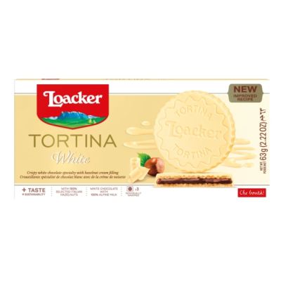 Loacker Tortina Orzechowe Ciastka z Nadzieniem 3x21g