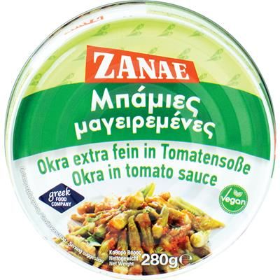 Okra drobna w sosie pomidorowym 280g - Zanae