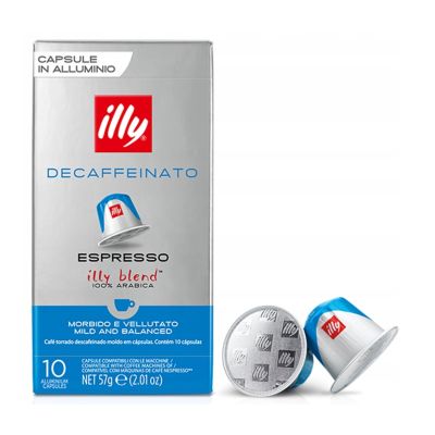 Kapsułki kawy Nespresso Decaffeinato 10szt - Illy