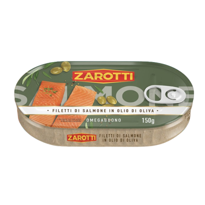 Filety z łososia w oliwie Filetti Salmone 150g - Zarotti