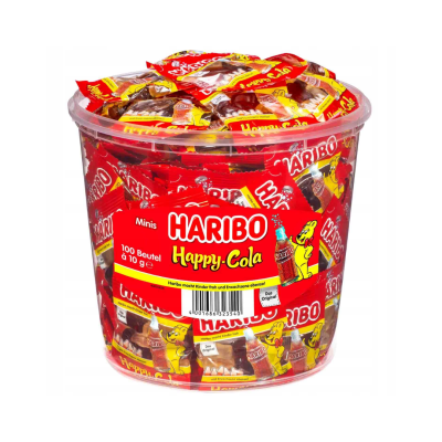 Żelki mini Happy Cola 100sztx10g 1kg - Haribo