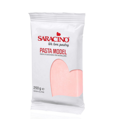 Różowa jasna masa cukrowa do modelowania Light Baby Pink Model Paste 250g - Saracino