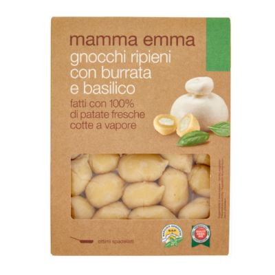 Gnocchi nadziewane burratą i bazylią 350g - Mamma Emma