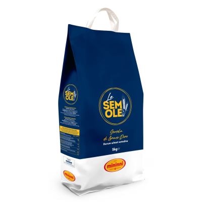 Mąka pszenna Semolina Di Grano Duro 5kg - Mininni, Uszkodzone opakowanie, ubytek 0.15kg