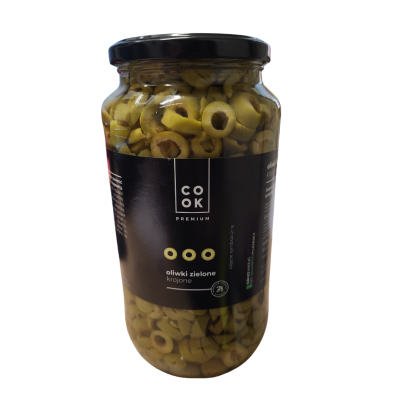 Oliwki zielone krojone 935g - Cook Premium