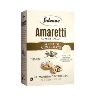 Miękkie ciasteczka Amaretto z kawałkami czekolady - Falcone