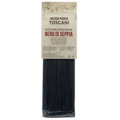 Poderi Linguine Czarny Makaron 250g - Nero Di Seppia Włoskiej Jakości