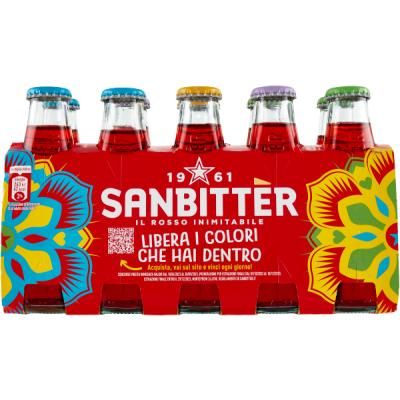 Sanbitter Napój Włoski Libera Rosso 100 ml x 10