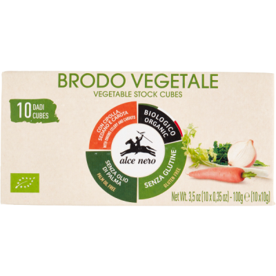 Kostki warzywne 10 Dadi Bio Vegetale 100g - Alcenero