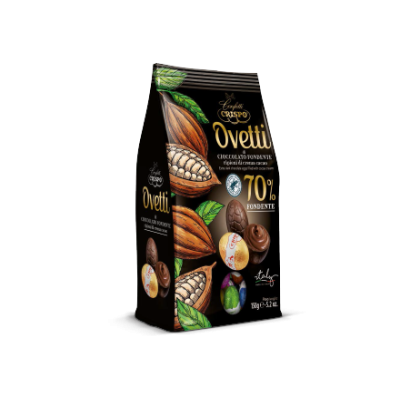 Czekoladki Ovetti Cioccolato Fondete 150g - Crispo