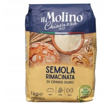 Mąka Semola Rimacinata di Grano Duro 1 kg - il Molino Chiavazza, Uszkodzone opakowanie, ubytek 0.2kg